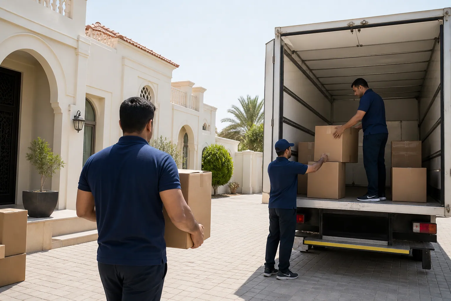 GPS-tracked moving trucks for Al Ain moves