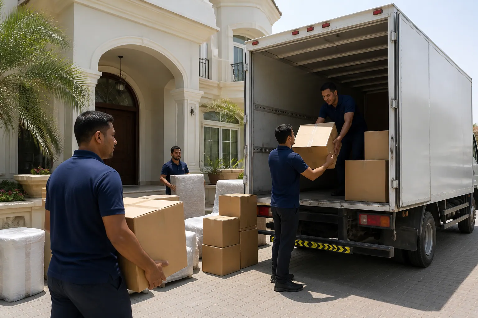 GPS-tracked moving trucks for Ras Al Khaimah moves