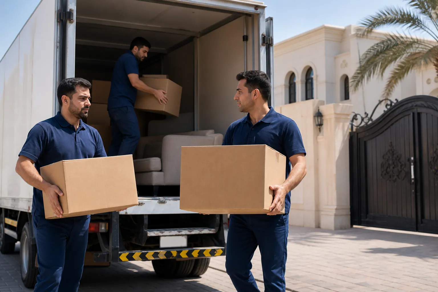 GPS-tracked moving trucks for Sharjah moves