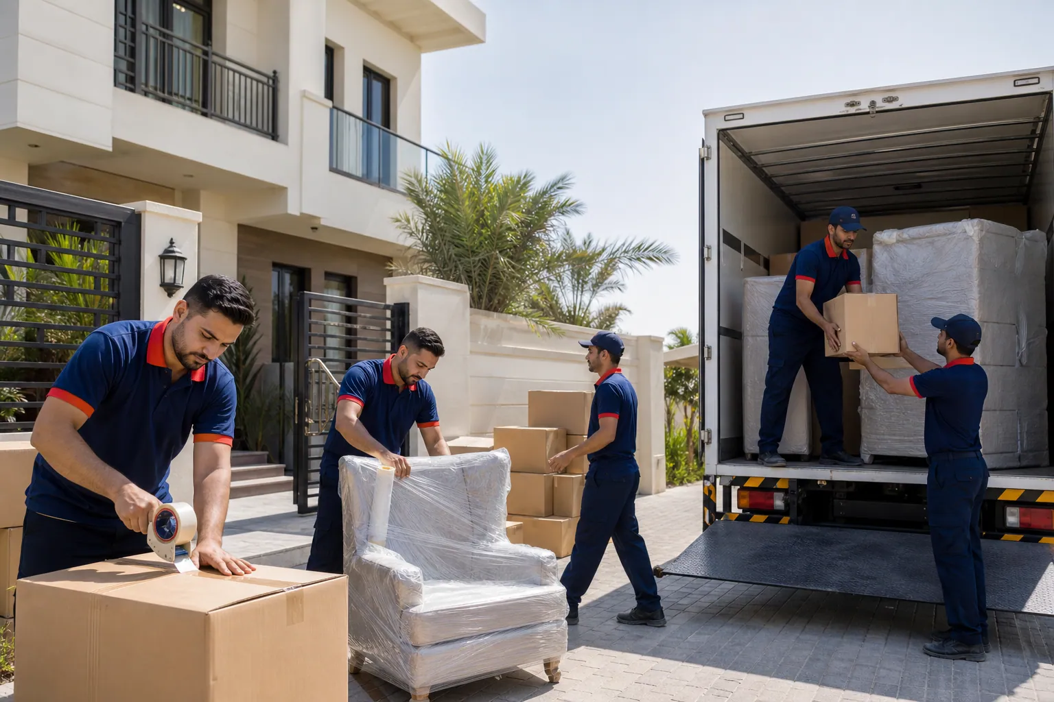 GPS-tracked moving trucks for Umm Al Quwain moves